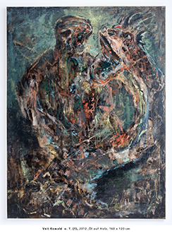 Veit Kowald  o. T. (1), 2012, l auf Holz, 160 x 120 cm 